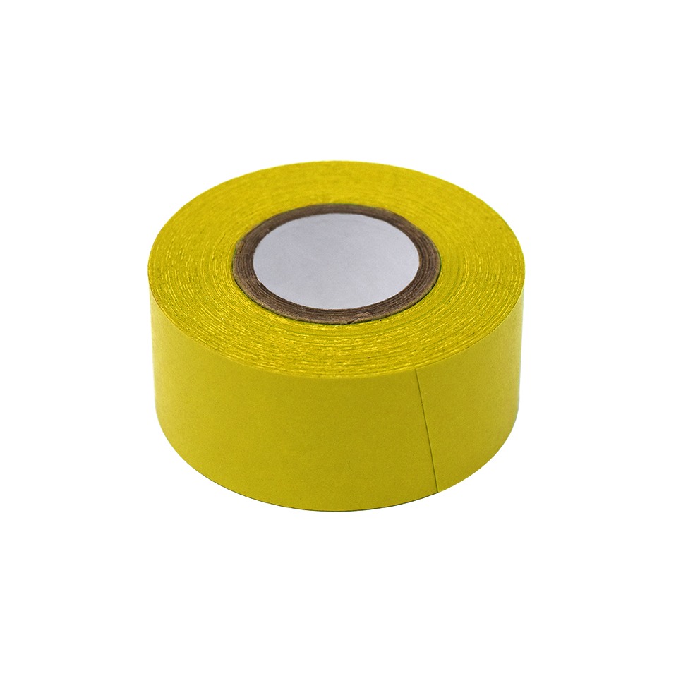 Globe Scientific Labeling Tape, 1" x 500" per Roll, 3 Rolls/Box, Yellow  